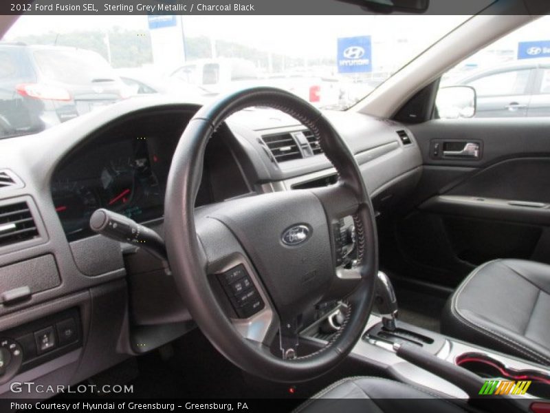 Sterling Grey Metallic / Charcoal Black 2012 Ford Fusion SEL