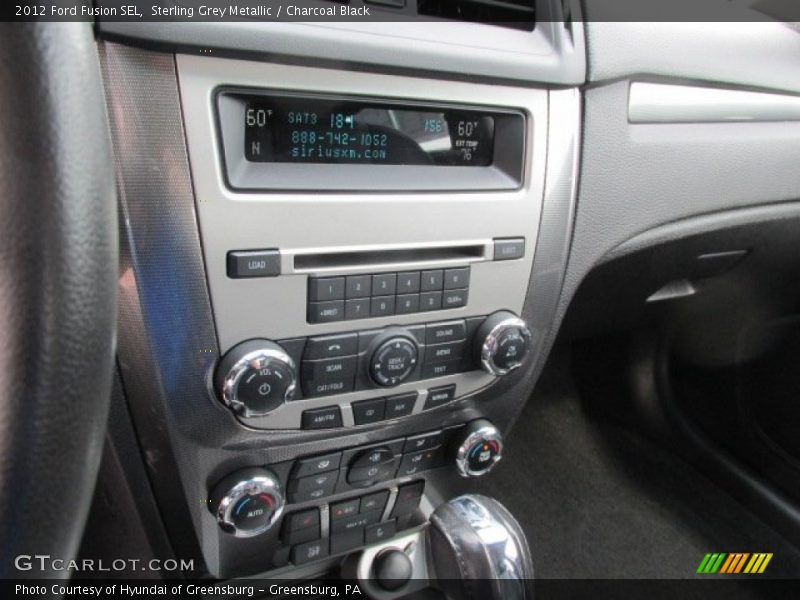 Sterling Grey Metallic / Charcoal Black 2012 Ford Fusion SEL