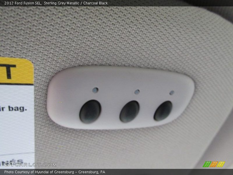 Sterling Grey Metallic / Charcoal Black 2012 Ford Fusion SEL