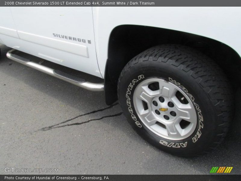 Summit White / Dark Titanium 2008 Chevrolet Silverado 1500 LT Extended Cab 4x4