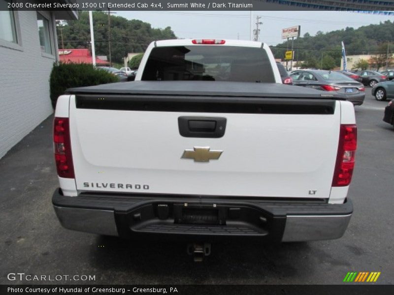 Summit White / Dark Titanium 2008 Chevrolet Silverado 1500 LT Extended Cab 4x4