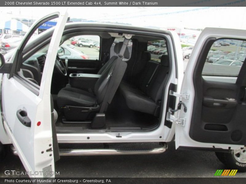 Summit White / Dark Titanium 2008 Chevrolet Silverado 1500 LT Extended Cab 4x4