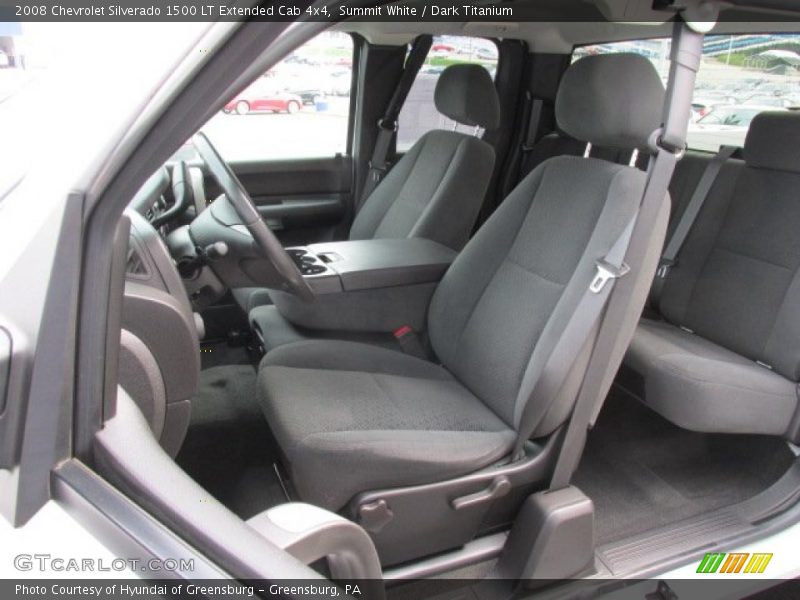 Summit White / Dark Titanium 2008 Chevrolet Silverado 1500 LT Extended Cab 4x4