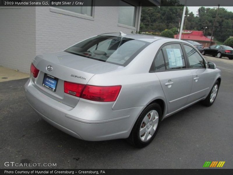 Bright Silver / Gray 2009 Hyundai Sonata GLS