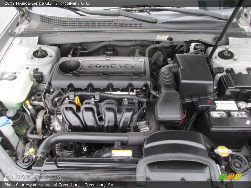 Bright Silver / Gray 2009 Hyundai Sonata GLS