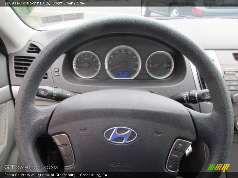 Bright Silver / Gray 2009 Hyundai Sonata GLS