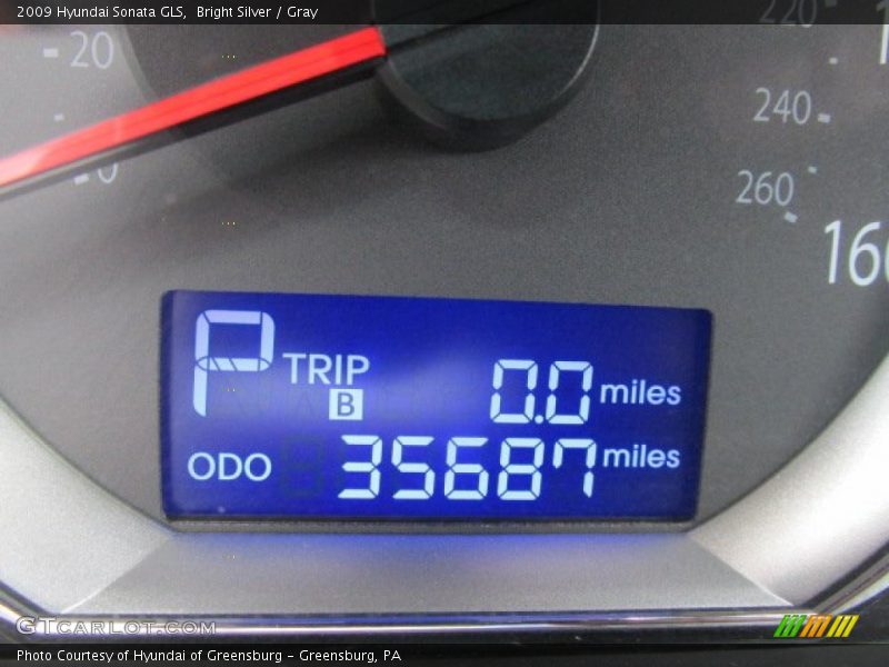 Bright Silver / Gray 2009 Hyundai Sonata GLS