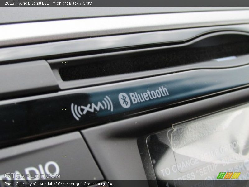 Midnight Black / Gray 2013 Hyundai Sonata SE