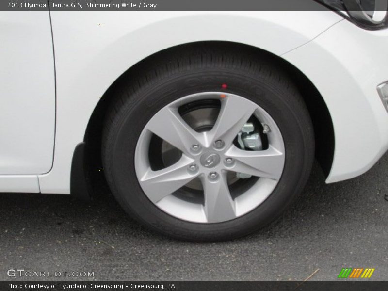 Shimmering White / Gray 2013 Hyundai Elantra GLS