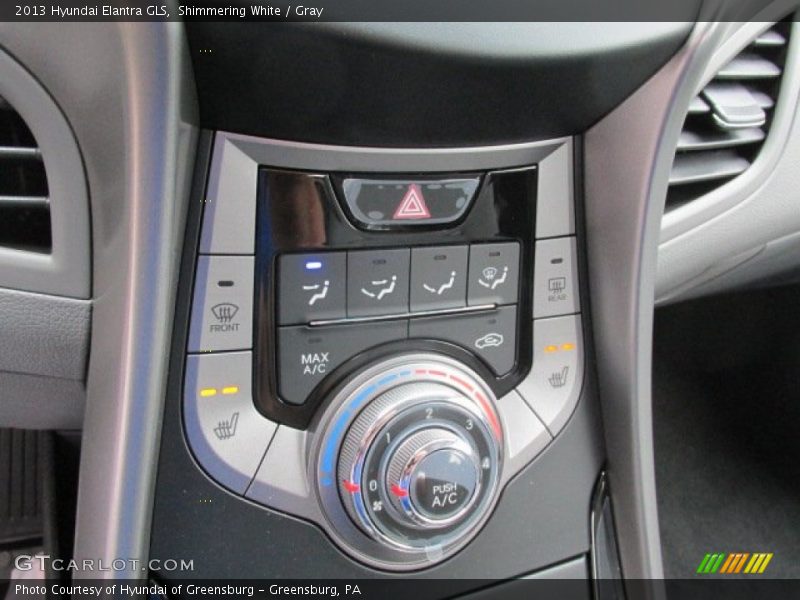 Shimmering White / Gray 2013 Hyundai Elantra GLS