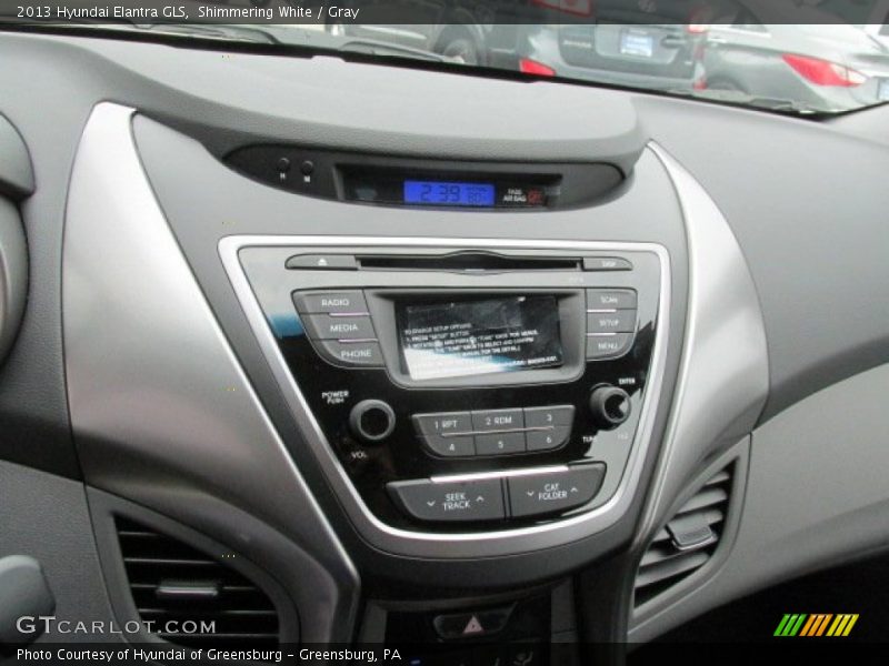 Shimmering White / Gray 2013 Hyundai Elantra GLS