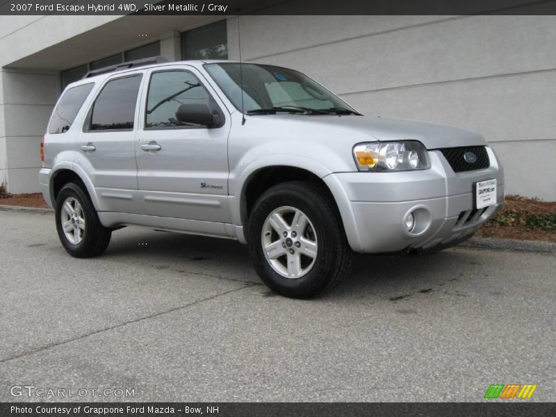 Silver Metallic / Gray 2007 Ford Escape Hybrid 4WD