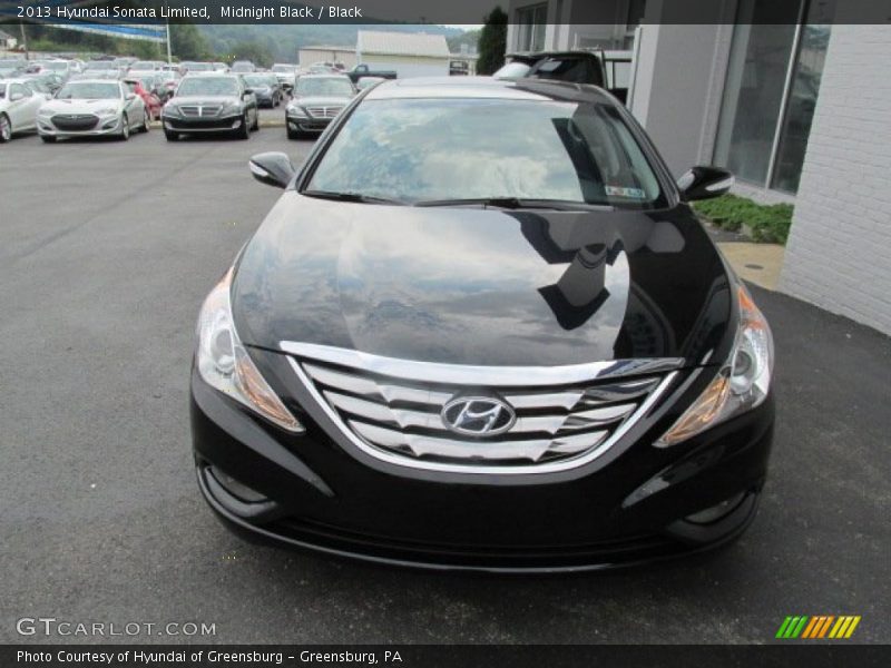 Midnight Black / Black 2013 Hyundai Sonata Limited