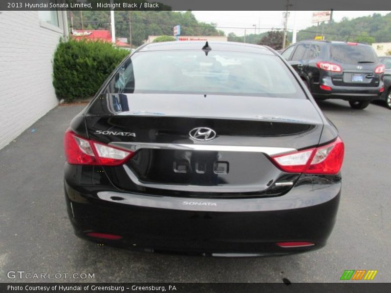 Midnight Black / Black 2013 Hyundai Sonata Limited