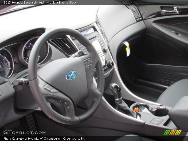 Midnight Black / Black 2013 Hyundai Sonata Limited