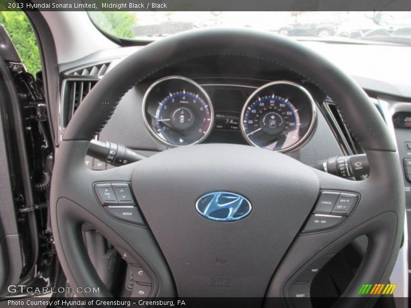 Midnight Black / Black 2013 Hyundai Sonata Limited
