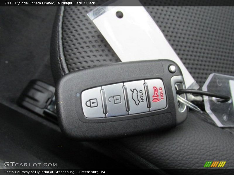 Midnight Black / Black 2013 Hyundai Sonata Limited