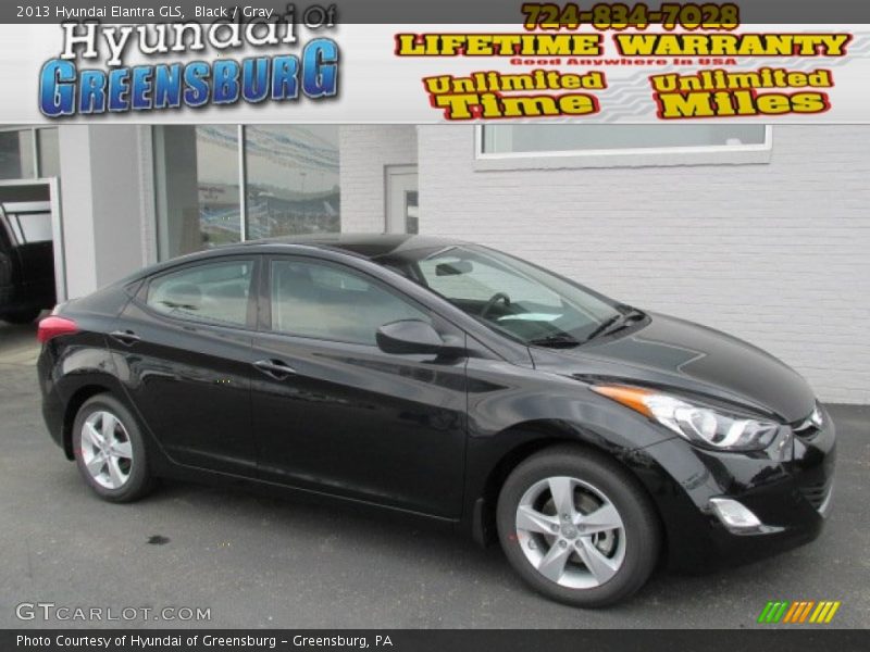 Black / Gray 2013 Hyundai Elantra GLS