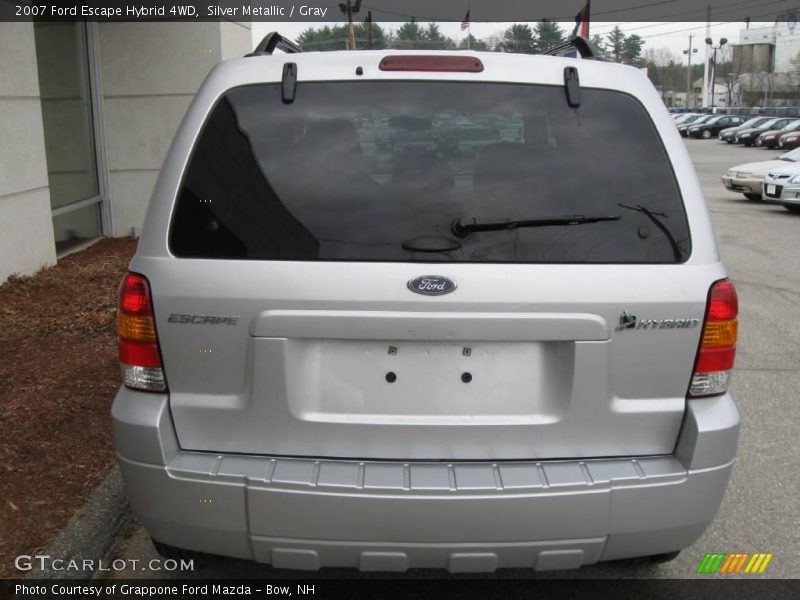 Silver Metallic / Gray 2007 Ford Escape Hybrid 4WD