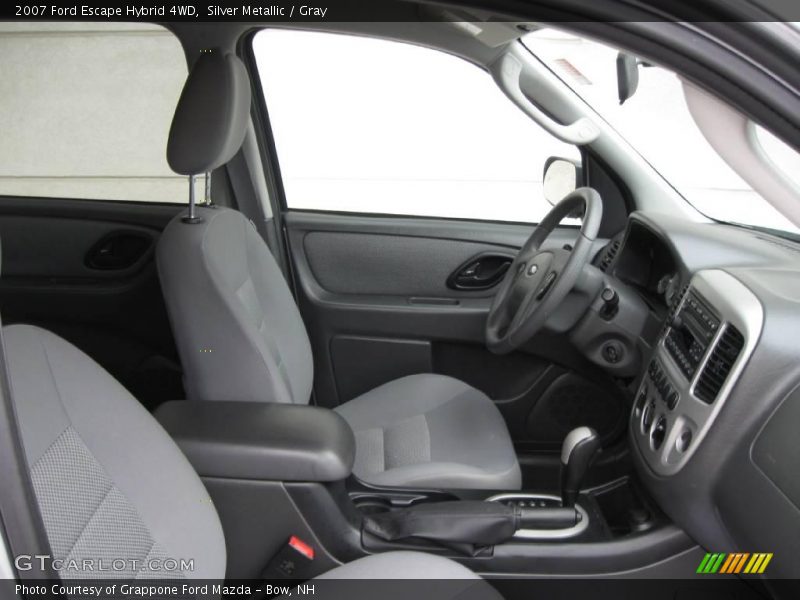 Silver Metallic / Gray 2007 Ford Escape Hybrid 4WD