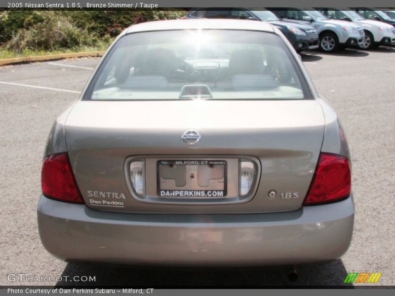Bronze Shimmer / Taupe 2005 Nissan Sentra 1.8 S