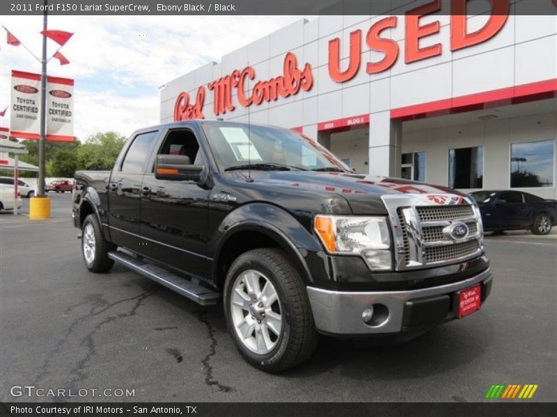 Ebony Black / Black 2011 Ford F150 Lariat SuperCrew