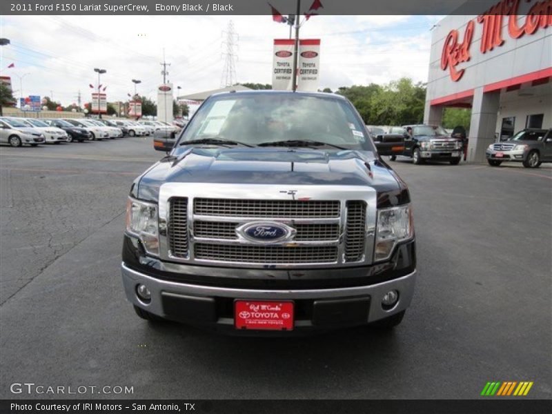 Ebony Black / Black 2011 Ford F150 Lariat SuperCrew