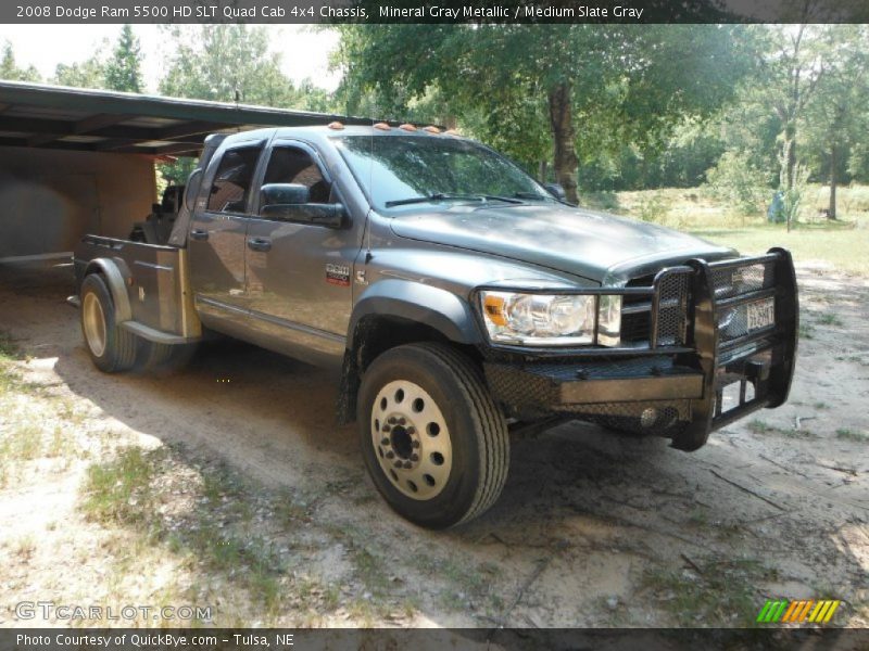 Mineral Gray Metallic / Medium Slate Gray 2008 Dodge Ram 5500 HD SLT Quad Cab 4x4 Chassis