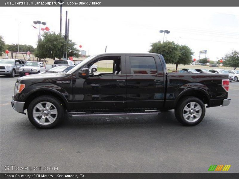 Ebony Black / Black 2011 Ford F150 Lariat SuperCrew