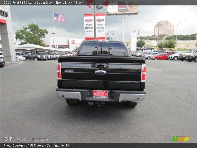 Ebony Black / Black 2011 Ford F150 Lariat SuperCrew