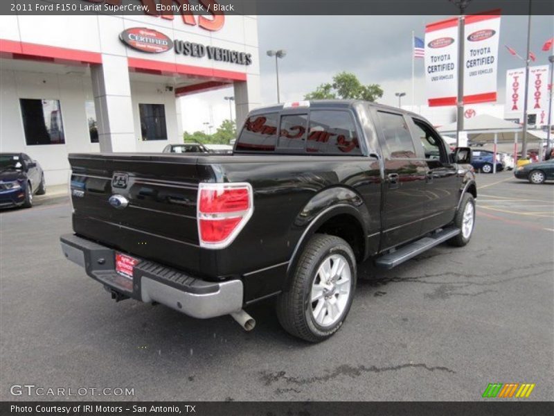 Ebony Black / Black 2011 Ford F150 Lariat SuperCrew
