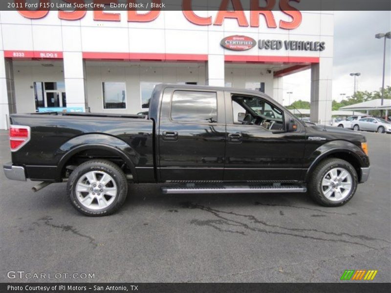 Ebony Black / Black 2011 Ford F150 Lariat SuperCrew