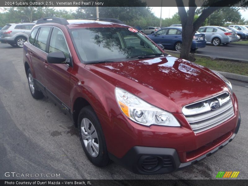 Venetian Red Pearl / Ivory 2014 Subaru Outback 2.5i