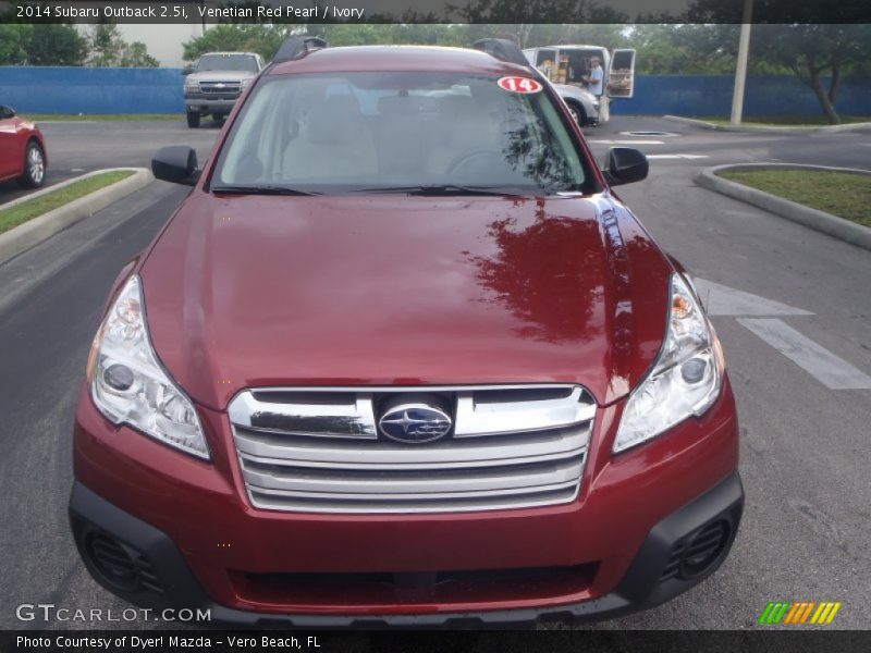 Venetian Red Pearl / Ivory 2014 Subaru Outback 2.5i