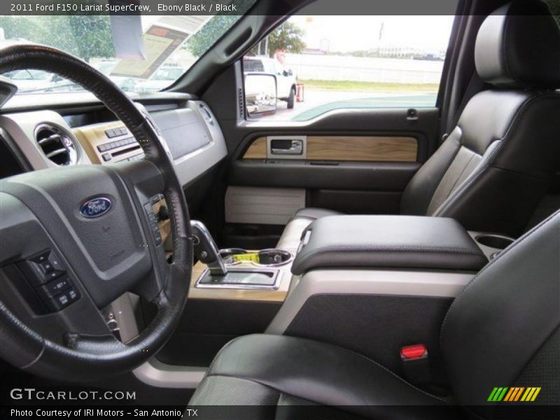 Ebony Black / Black 2011 Ford F150 Lariat SuperCrew