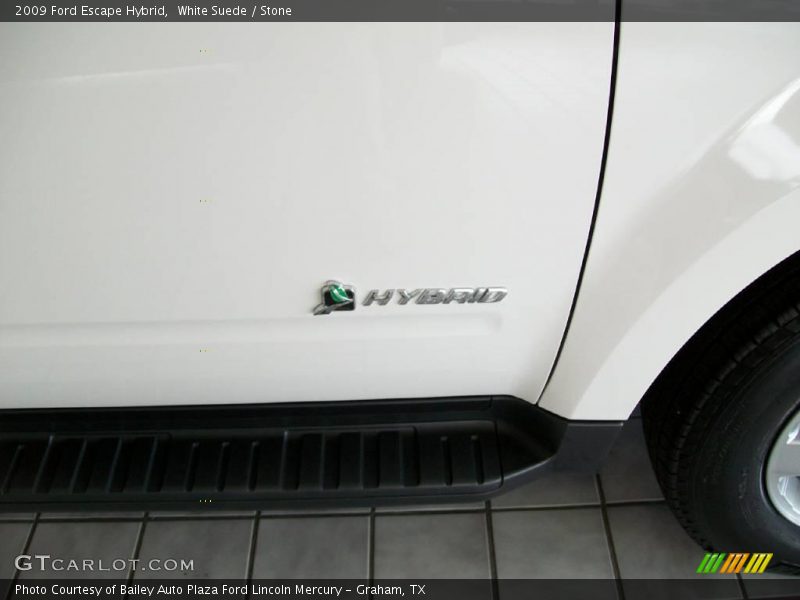 White Suede / Stone 2009 Ford Escape Hybrid