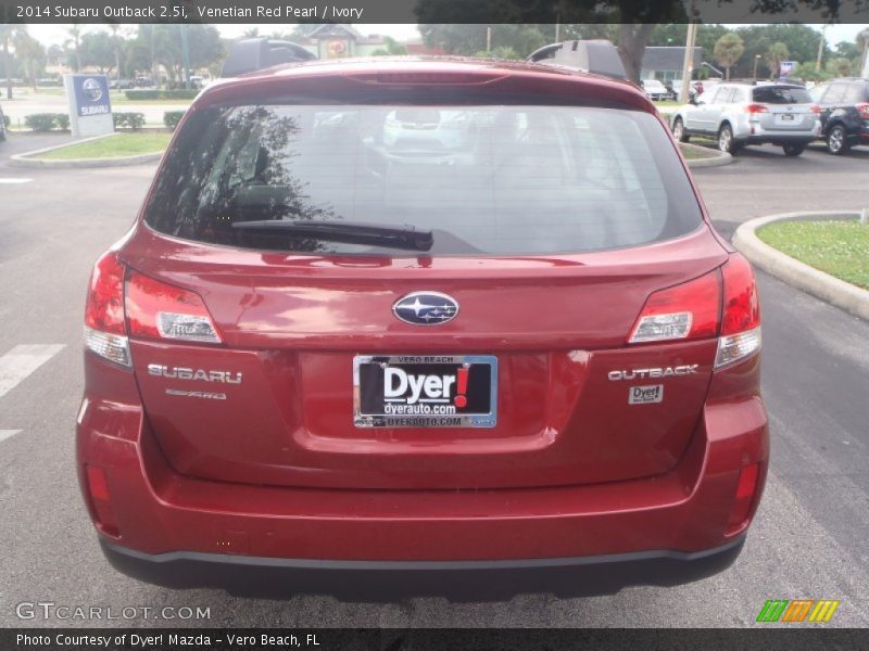 Venetian Red Pearl / Ivory 2014 Subaru Outback 2.5i
