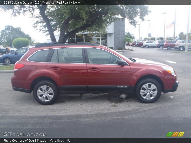 Venetian Red Pearl / Ivory 2014 Subaru Outback 2.5i
