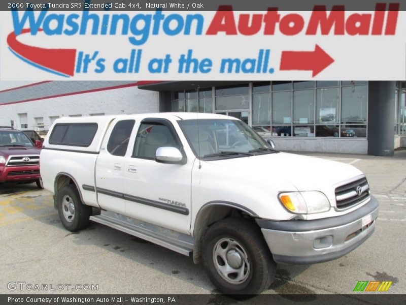 Natural White / Oak 2000 Toyota Tundra SR5 Extended Cab 4x4