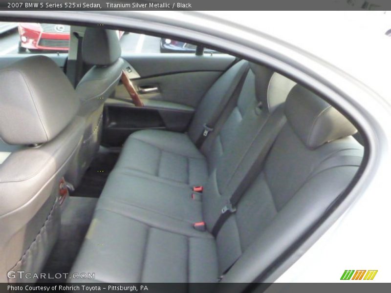 Titanium Silver Metallic / Black 2007 BMW 5 Series 525xi Sedan