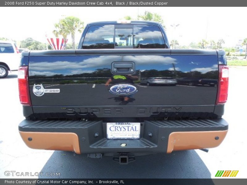 Black / Black/Dusted Copper 2008 Ford F250 Super Duty Harley Davidson Crew Cab 4x4