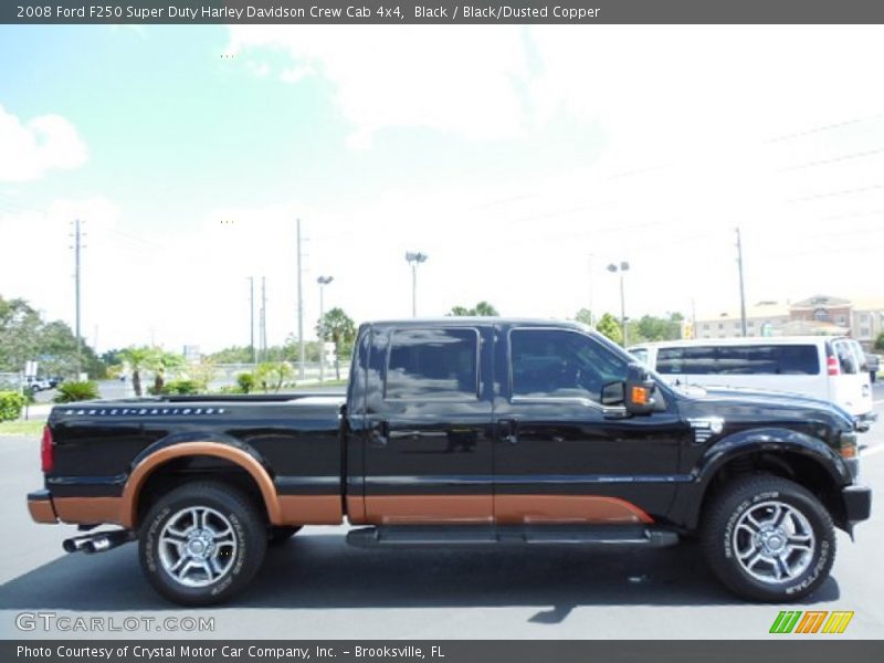 Black / Black/Dusted Copper 2008 Ford F250 Super Duty Harley Davidson Crew Cab 4x4