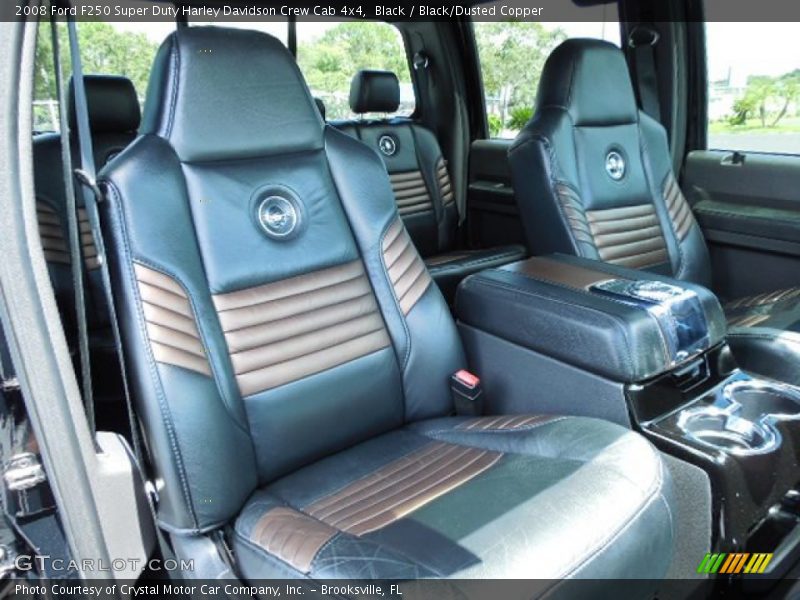  2008 F250 Super Duty Harley Davidson Crew Cab 4x4 Black/Dusted Copper Interior