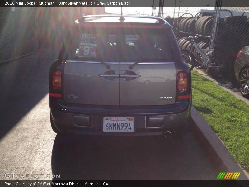 Dark Silver Metallic / Grey/Carbon Black 2010 Mini Cooper Clubman