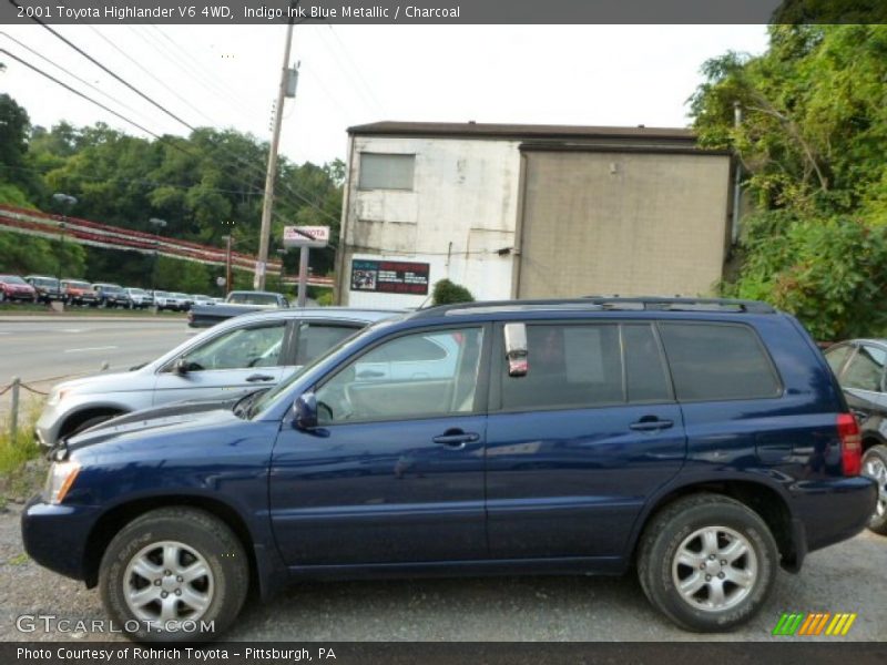 Indigo Ink Blue Metallic / Charcoal 2001 Toyota Highlander V6 4WD
