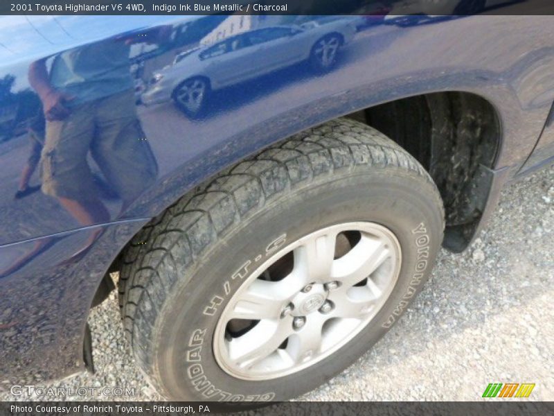 Indigo Ink Blue Metallic / Charcoal 2001 Toyota Highlander V6 4WD