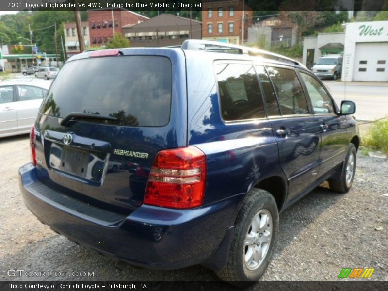 Indigo Ink Blue Metallic / Charcoal 2001 Toyota Highlander V6 4WD