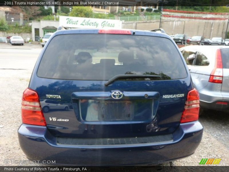 Indigo Ink Blue Metallic / Charcoal 2001 Toyota Highlander V6 4WD