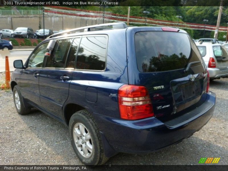 Indigo Ink Blue Metallic / Charcoal 2001 Toyota Highlander V6 4WD