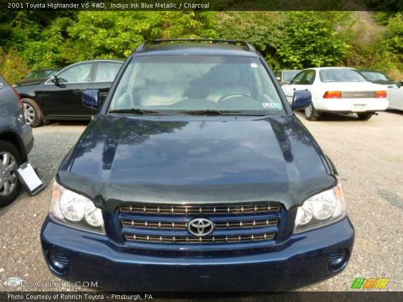 Indigo Ink Blue Metallic / Charcoal 2001 Toyota Highlander V6 4WD